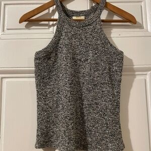 NEW Maeve by Anthropologie Harlan Knit Tank size M, gray/white